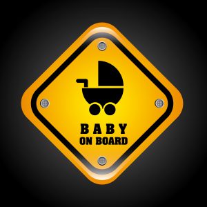 baby on board graphic design , vector illustration