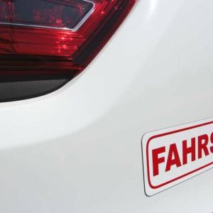 magnetic German driving school car sign